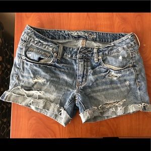 Jean Ripped Shorts